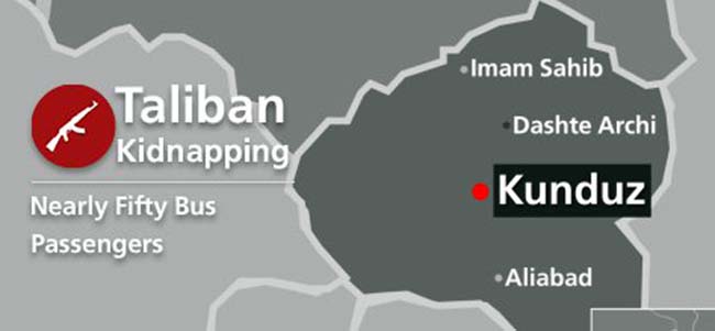 Taliban Abduct Almost 50  Passengers in Kunduz